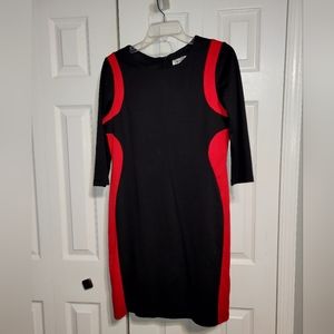 Red and black Dress by Dressbarn